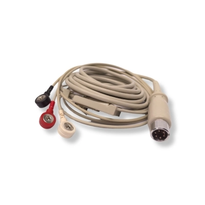 Cable Troncal ECG 3 Puntas ZOLL 6 pines con pinza