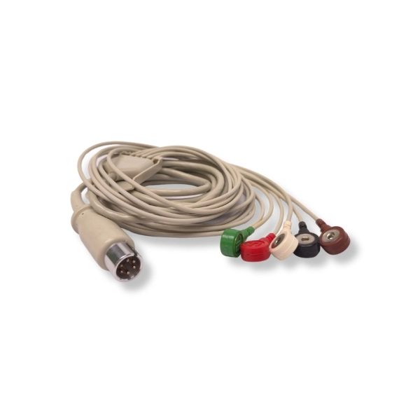 Cable Troncal ECG 5 Puntas ZOLL 6 pines con pinza